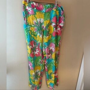 Lilly Pulitzer Floral Multicolor Women's Pants